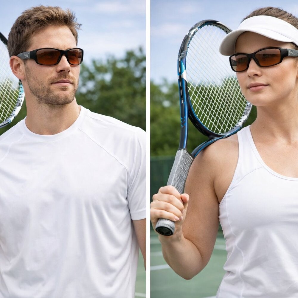 Go Fish! or Hit the Courts! Real Glass Spotters Australia Amber Lens with Case